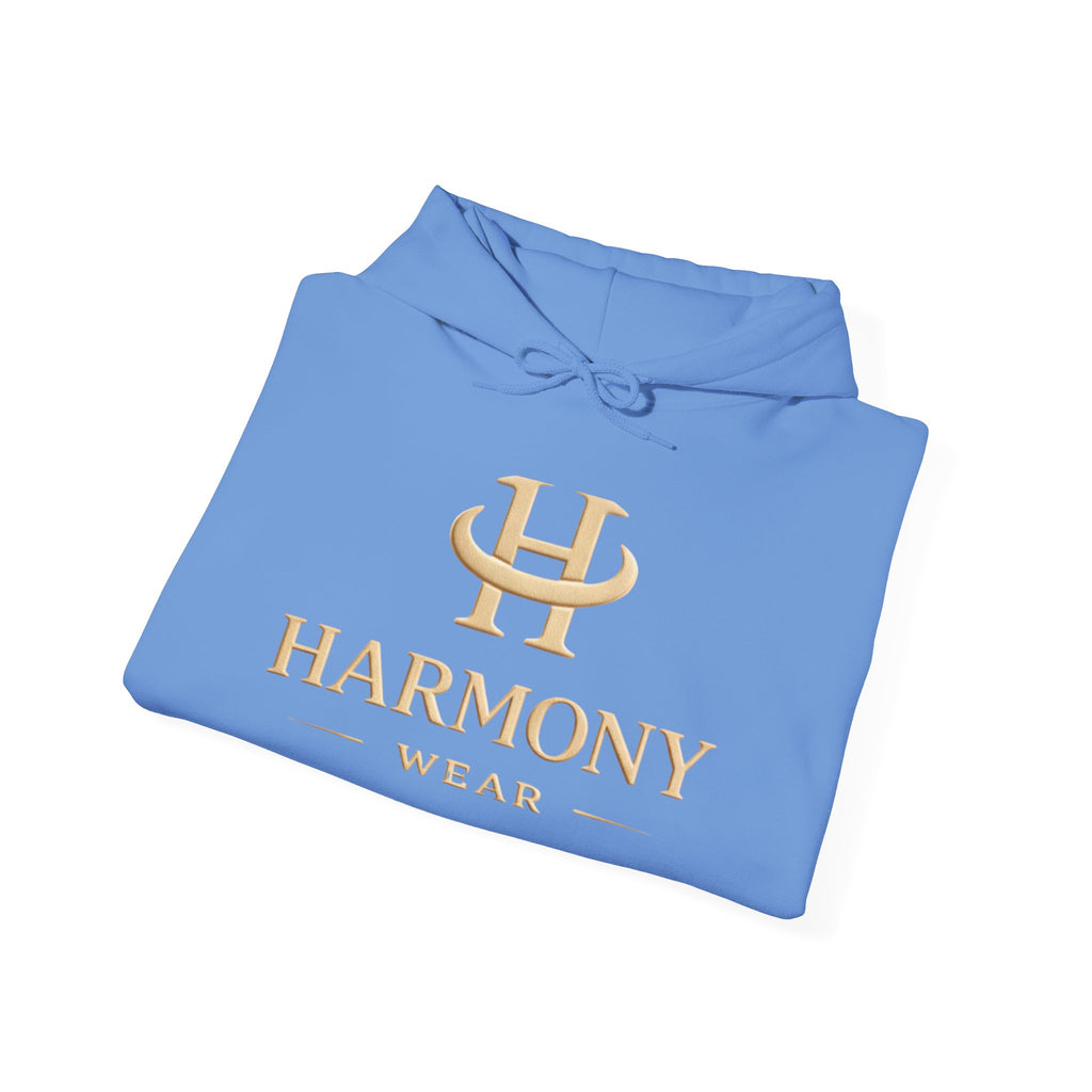 Copy of Harmony Script Hoodie — Minimalist White Pullover with Green 'Harmony' Script