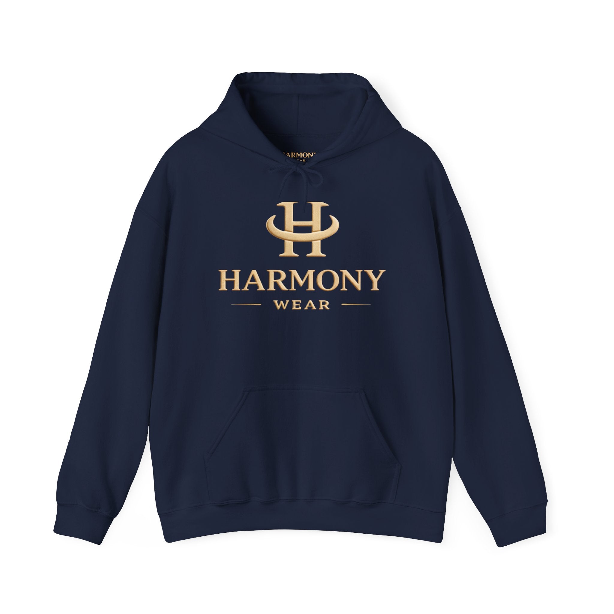 Copy of Harmony Script Hoodie — Minimalist White Pullover with Green 'Harmony' Script