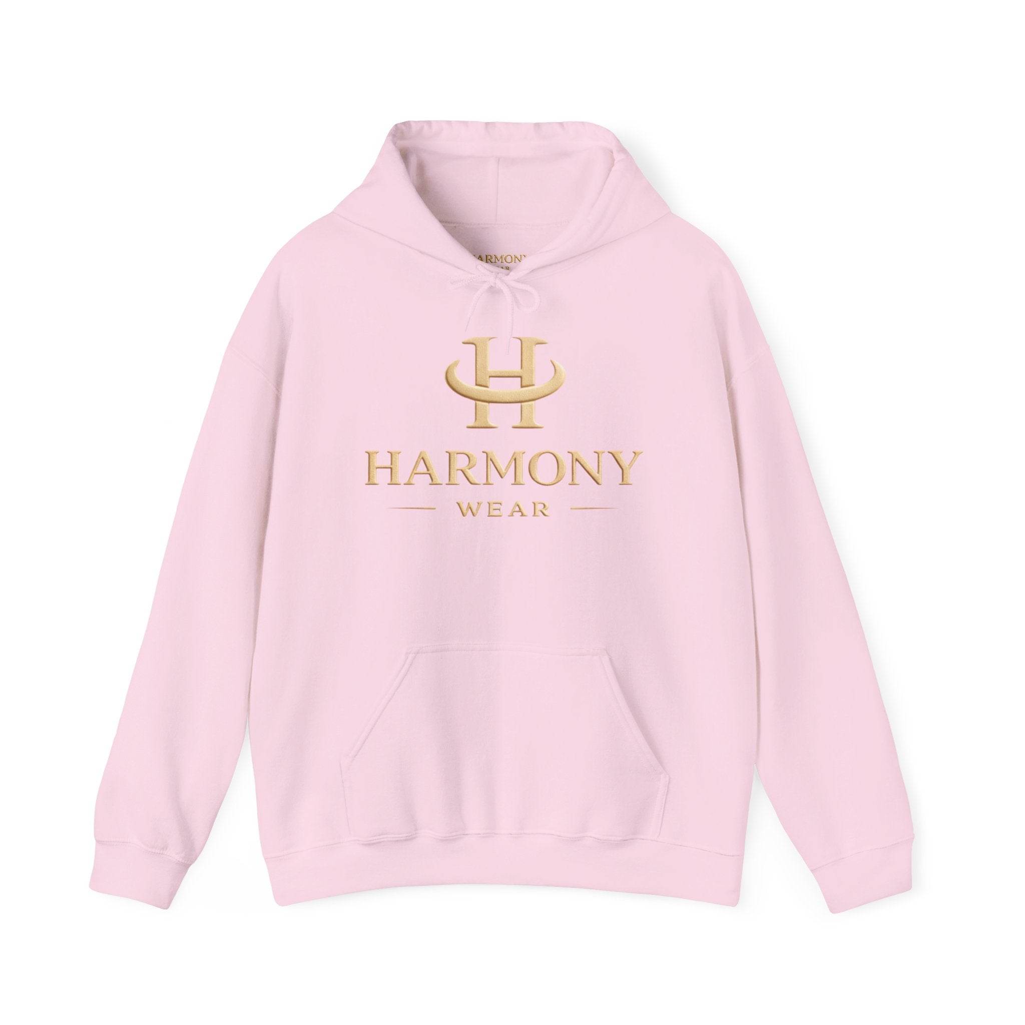 Copy of Harmony Script Hoodie — Minimalist White Pullover with Green 'Harmony' Script