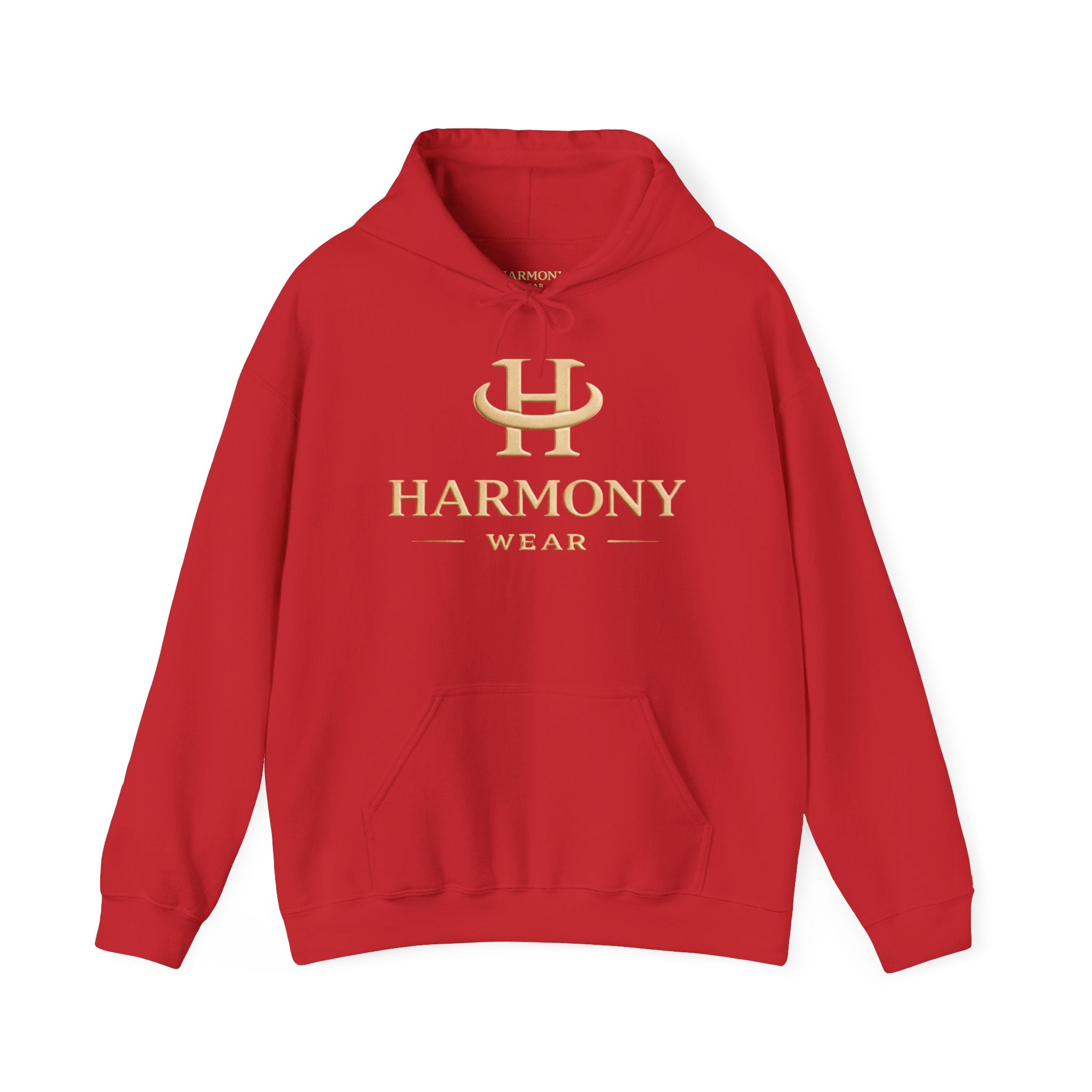 Copy of Harmony Script Hoodie — Minimalist White Pullover with Green 'Harmony' Script