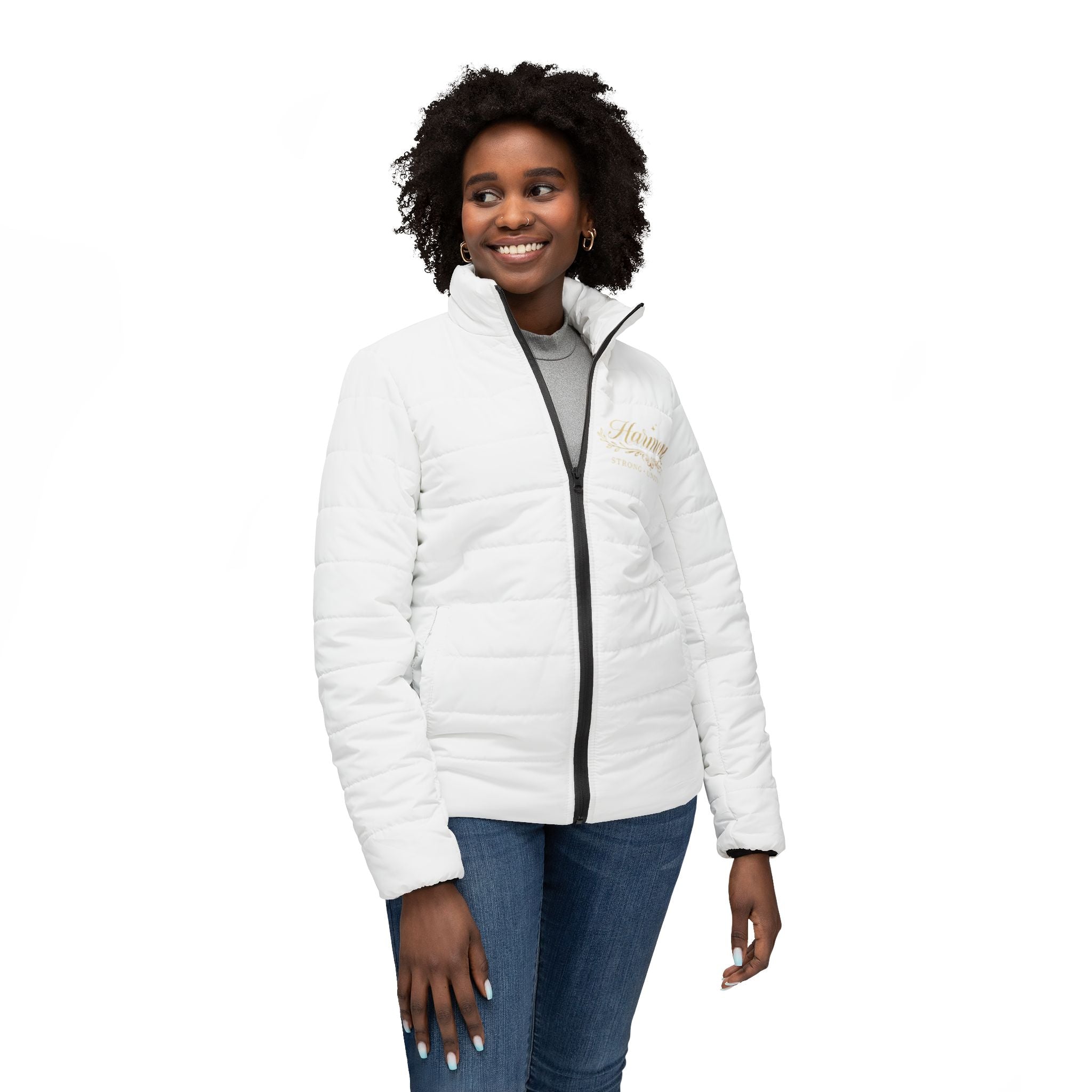 Women's Quilted Puffer Jacket - Lightweight Warm Winter Coat
