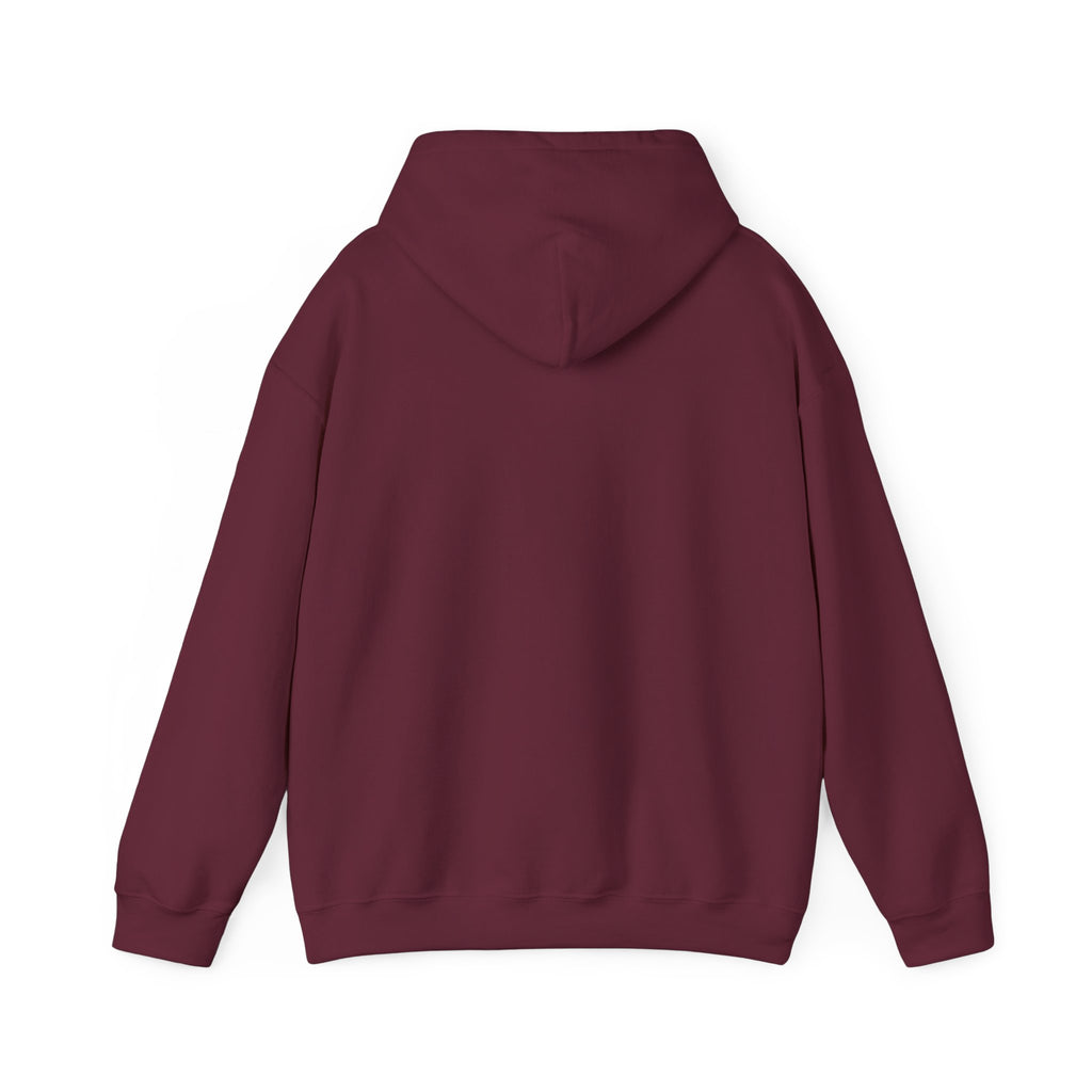 Harmony Script Hoodie — Minimalist White Pullover with Green 'Harmony' Script