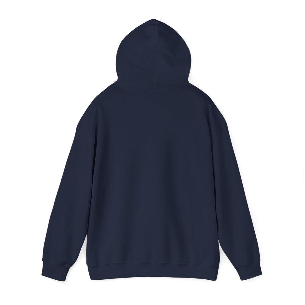 Harmony Script Hoodie — Minimalist White Pullover with Green 'Harmony' Script
