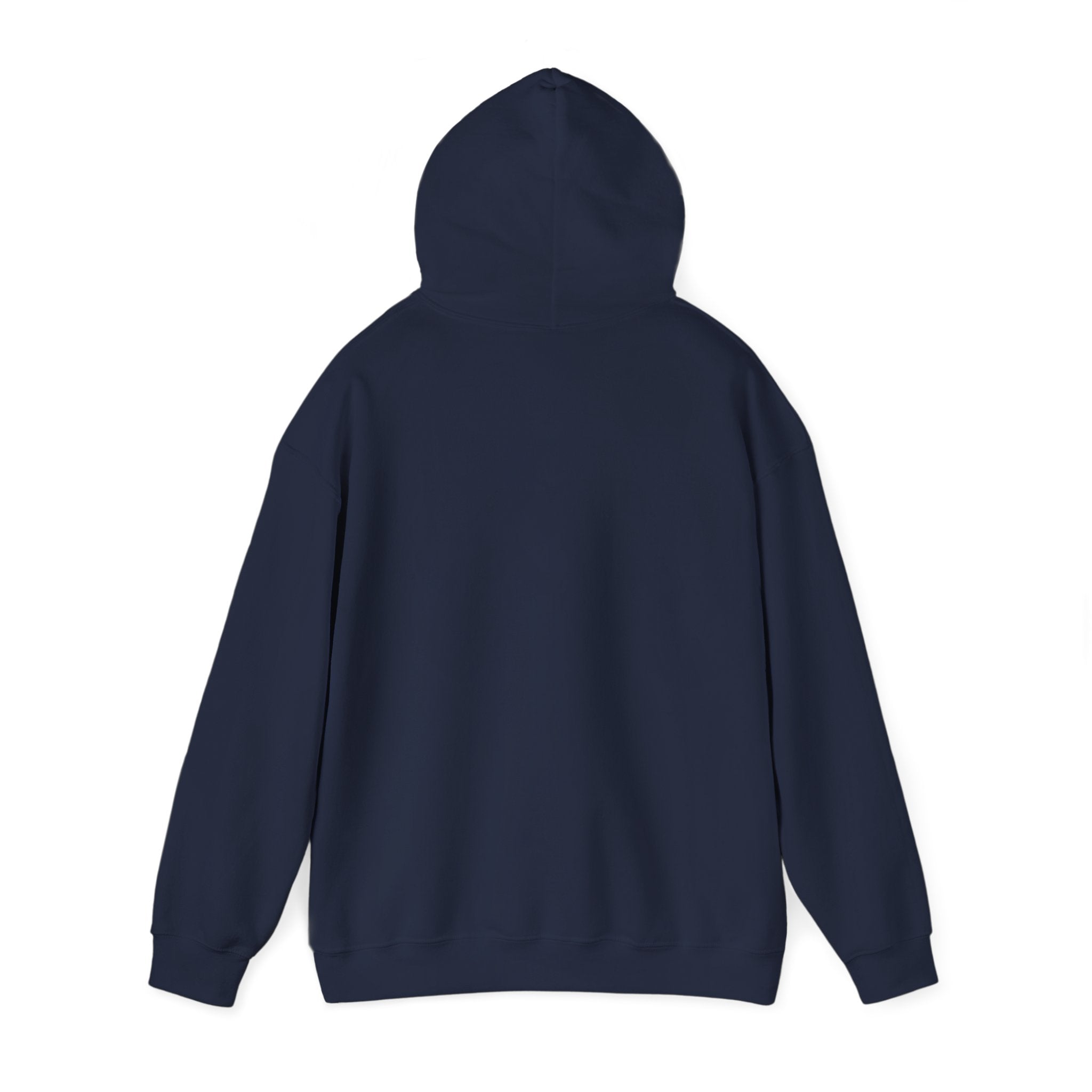 Harmony Script Hoodie — Minimalist White Pullover with Green 'Harmony' Script