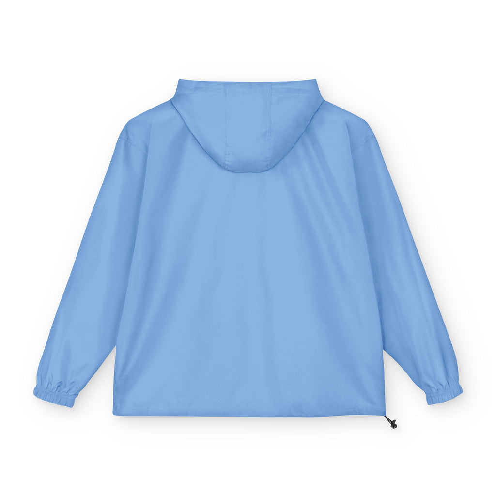 Copy of Packable Anorak Jacket — Black Windbreaker with Green Floral "Aqua" Logo