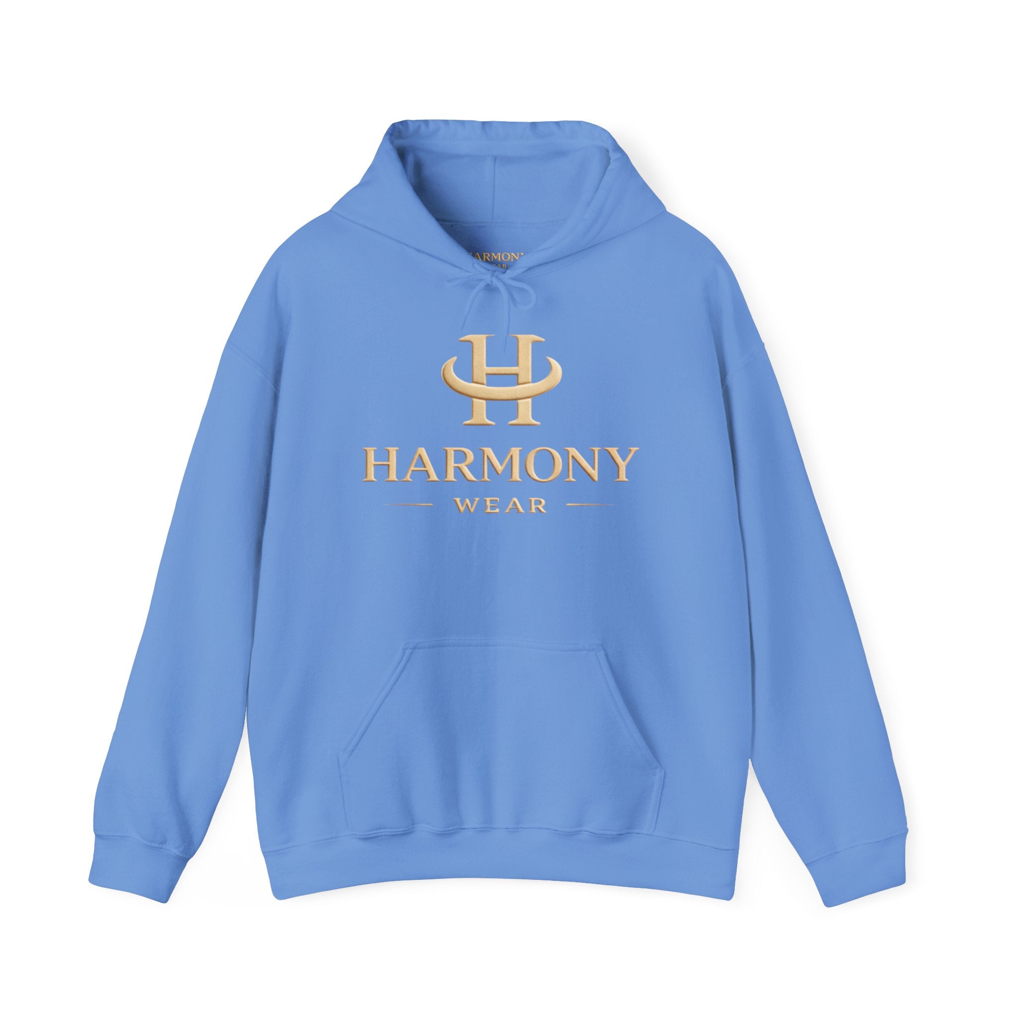 Copy of Harmony Script Hoodie — Minimalist White Pullover with Green 'Harmony' Script