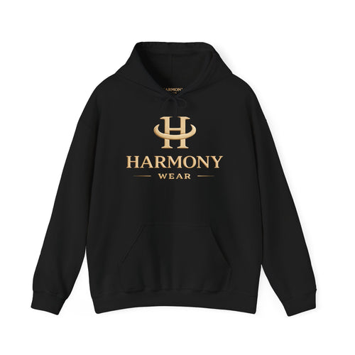 Copy of Harmony Script Hoodie — Minimalist White Pullover with Green 'Harmony' Script