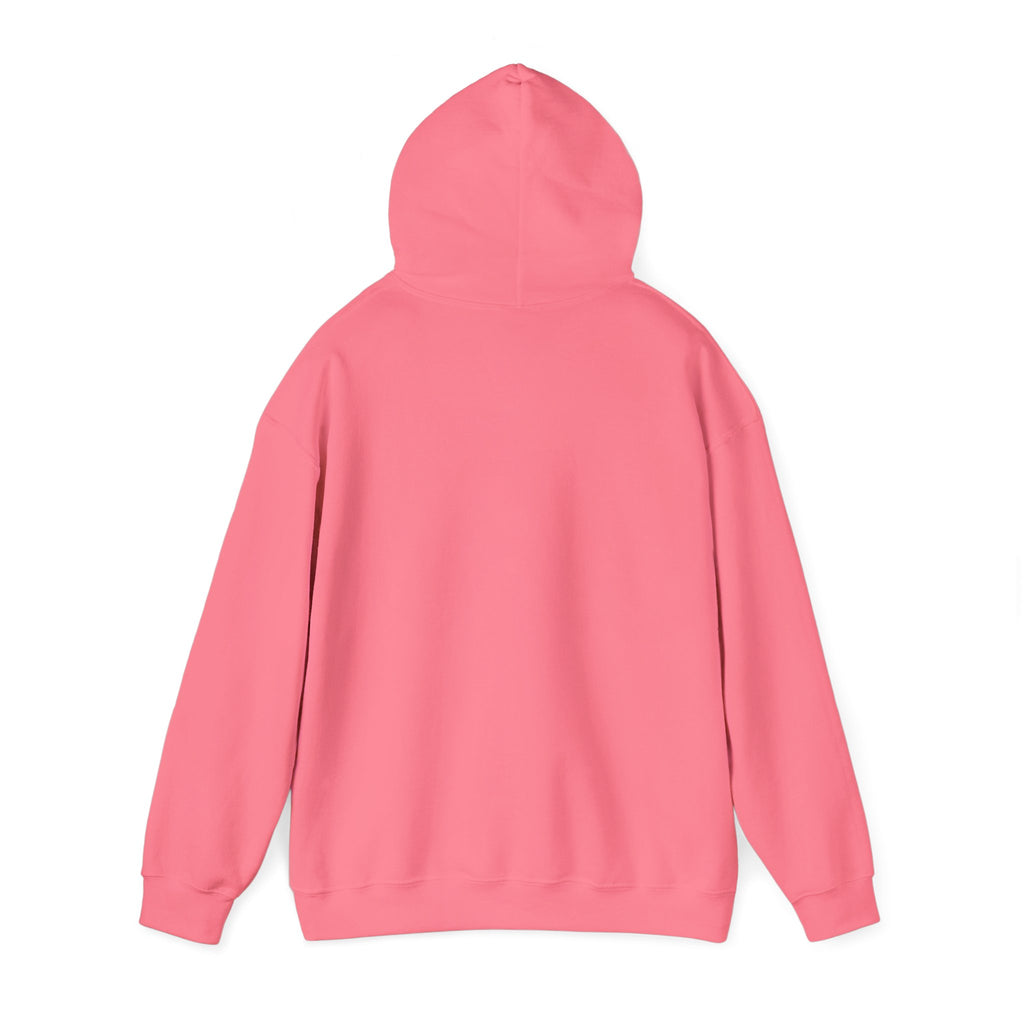 Harmony Script Hoodie — Minimalist White Pullover with Green 'Harmony' Script