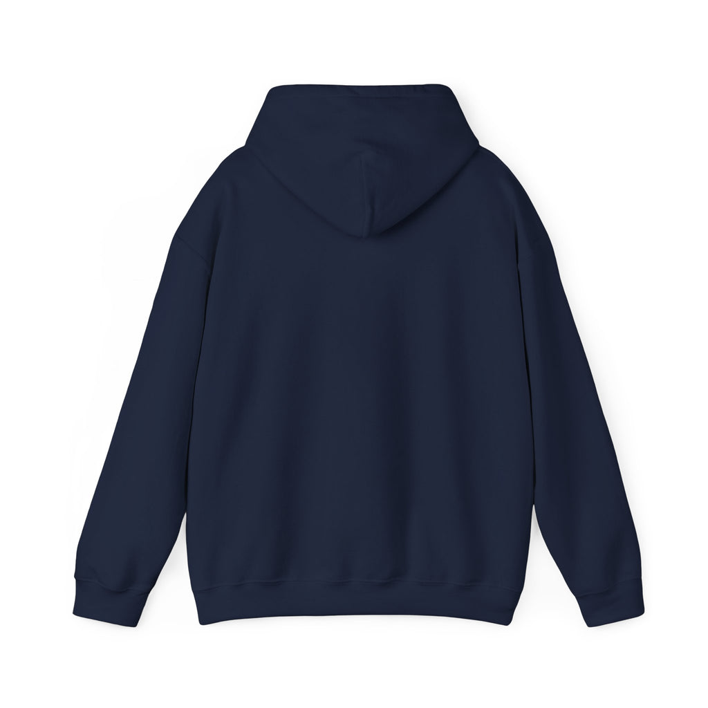 Harmony Script Hoodie — Minimalist White Pullover with Green 'Harmony' Script