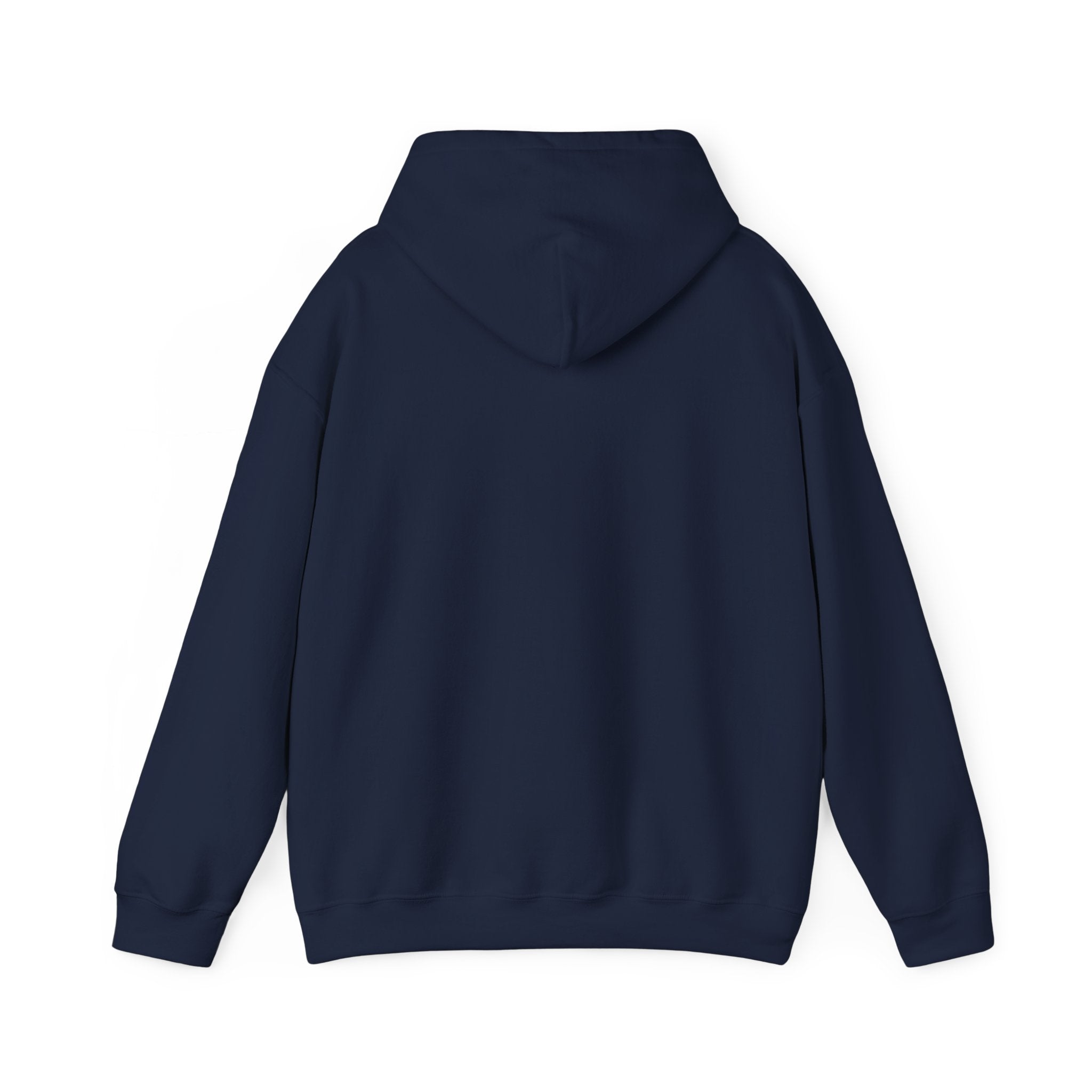 Harmony Script Hoodie — Minimalist White Pullover with Green 'Harmony' Script