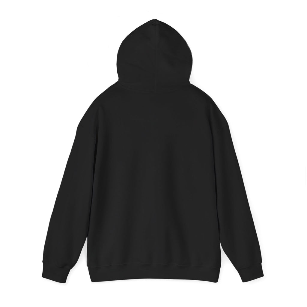 Harmony Script Hoodie — Minimalist White Pullover with Green 'Harmony' Script