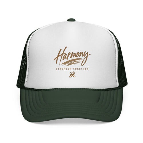 Copy of Harmony Script Trucker Cap — Casual Mesh Hat for Music Lovers & Wellness Enthusiasts