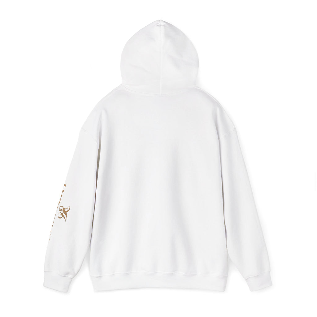 Copy of Harmony Script Hoodie — Minimalist White Pullover with Green 'Harmony' Script