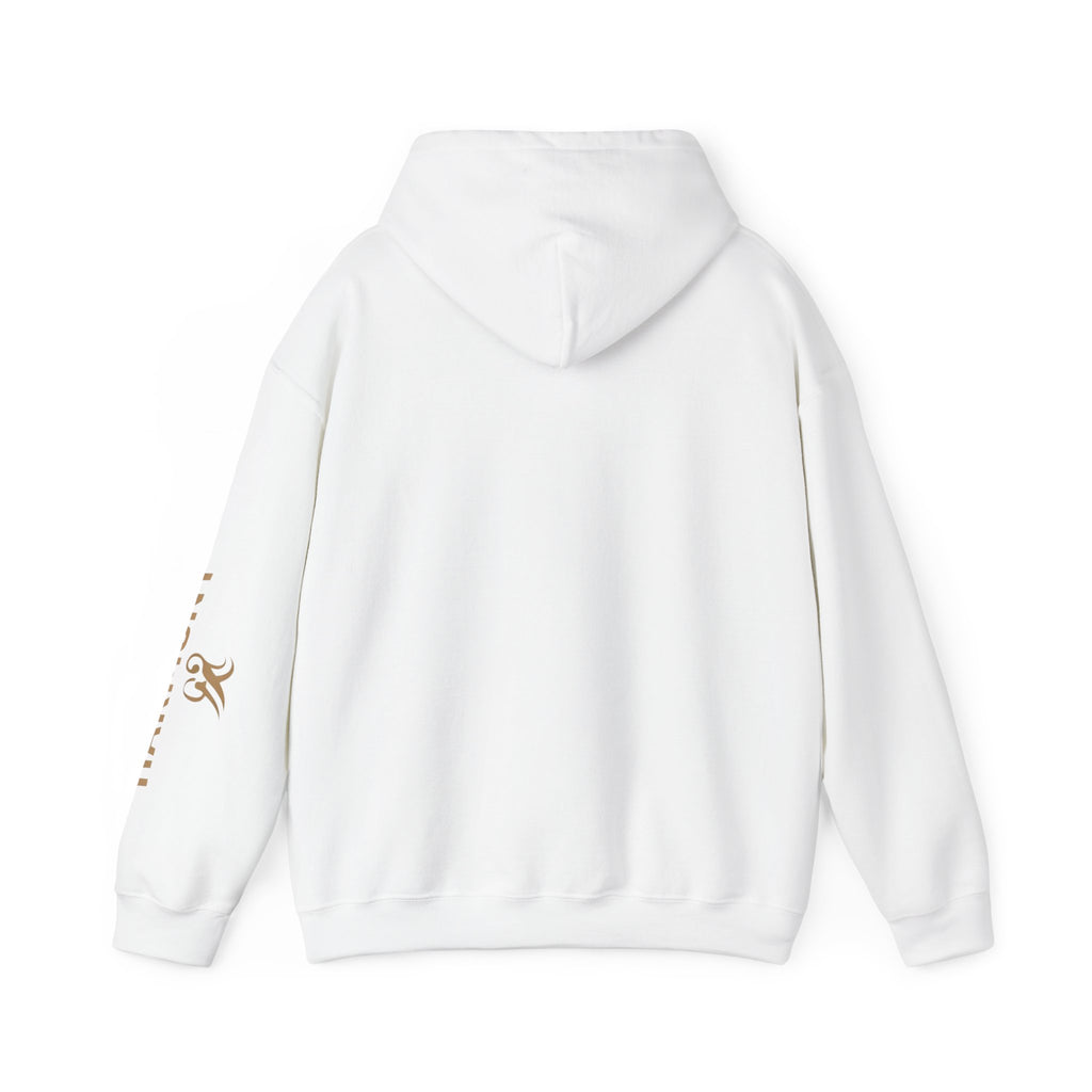 Copy of Harmony Script Hoodie — Minimalist White Pullover with Green 'Harmony' Script