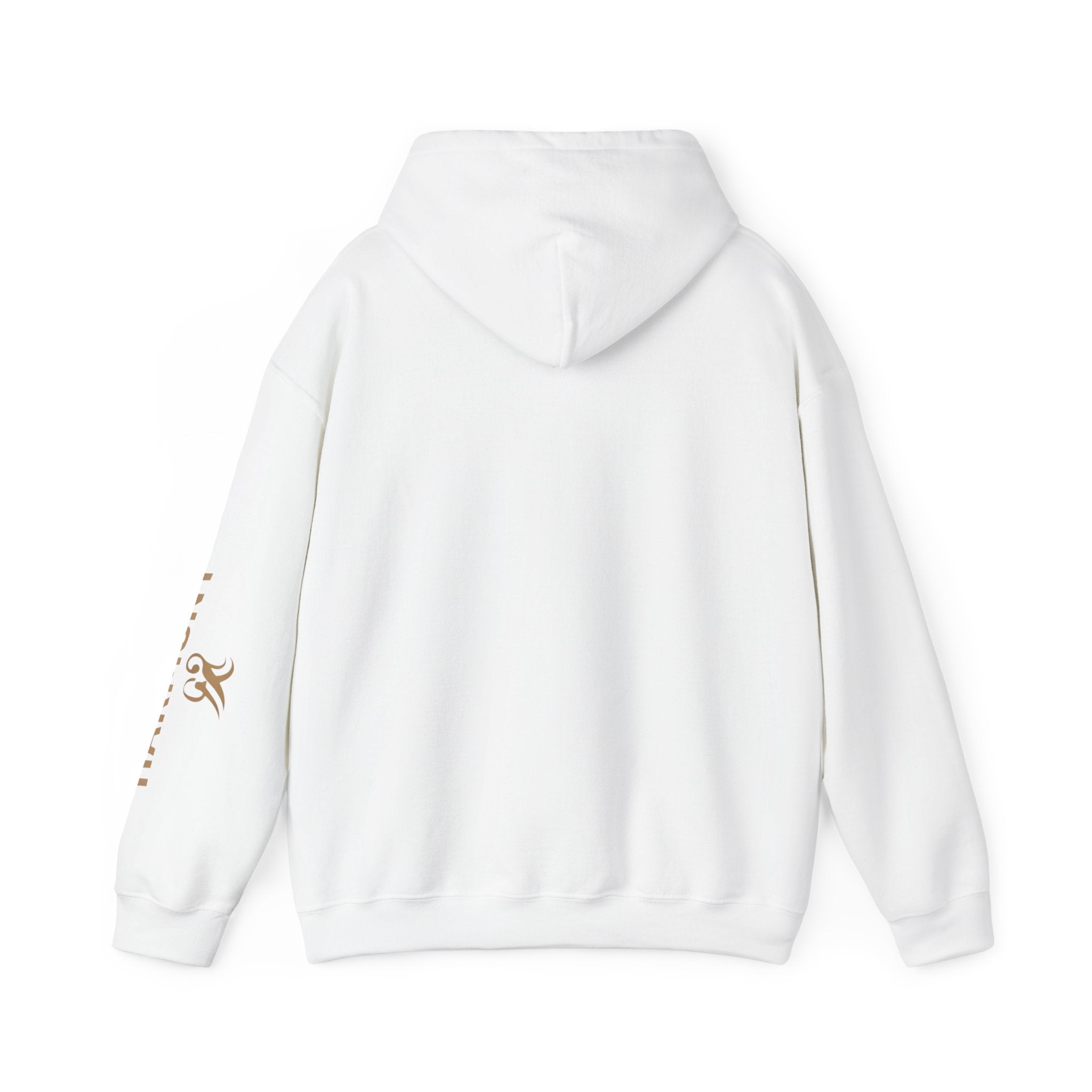 Copy of Harmony Script Hoodie — Minimalist White Pullover with Green 'Harmony' Script