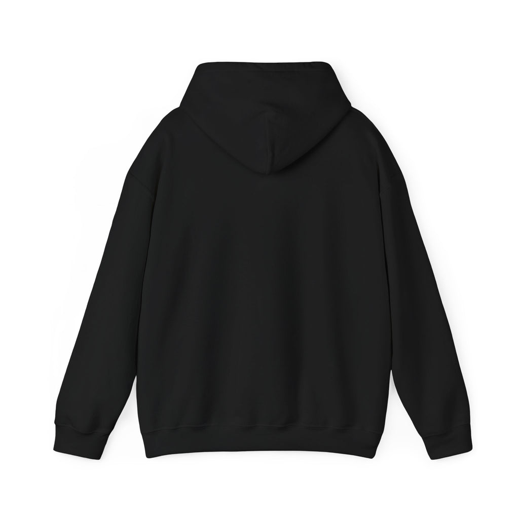 Harmony Script Hoodie — Minimalist White Pullover with Green 'Harmony' Script