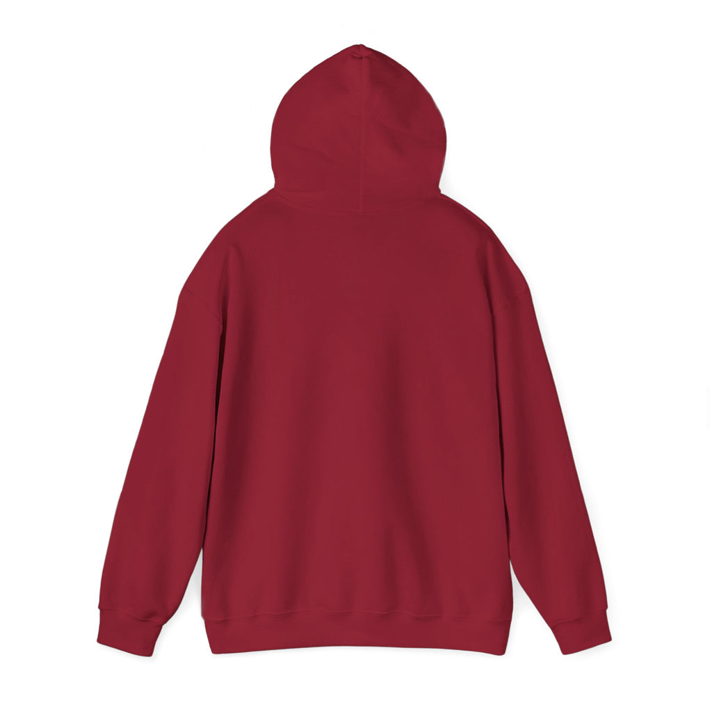 Harmony Script Hoodie — Minimalist White Pullover with Green 'Harmony' Script