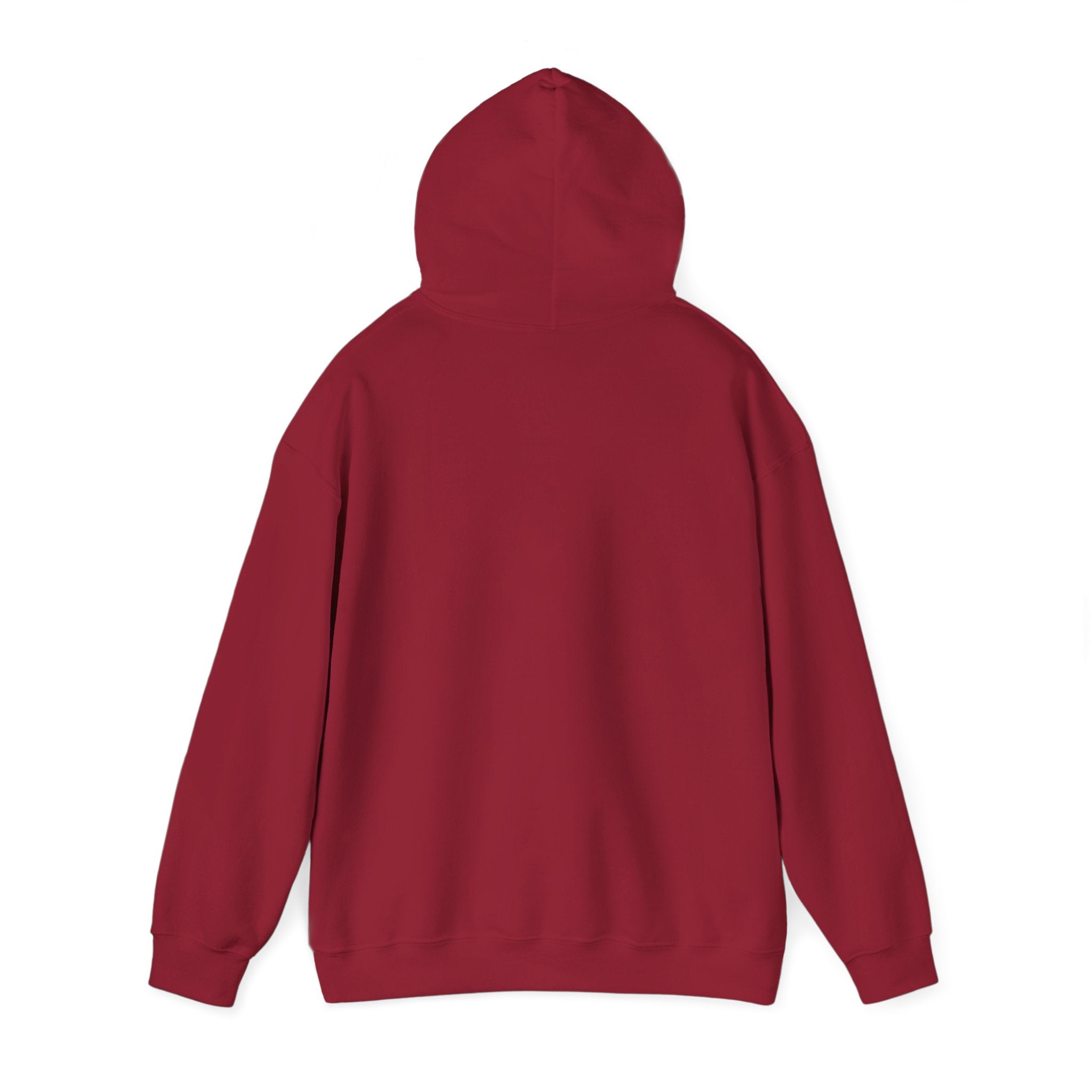 Harmony Script Hoodie — Minimalist White Pullover with Green 'Harmony' Script