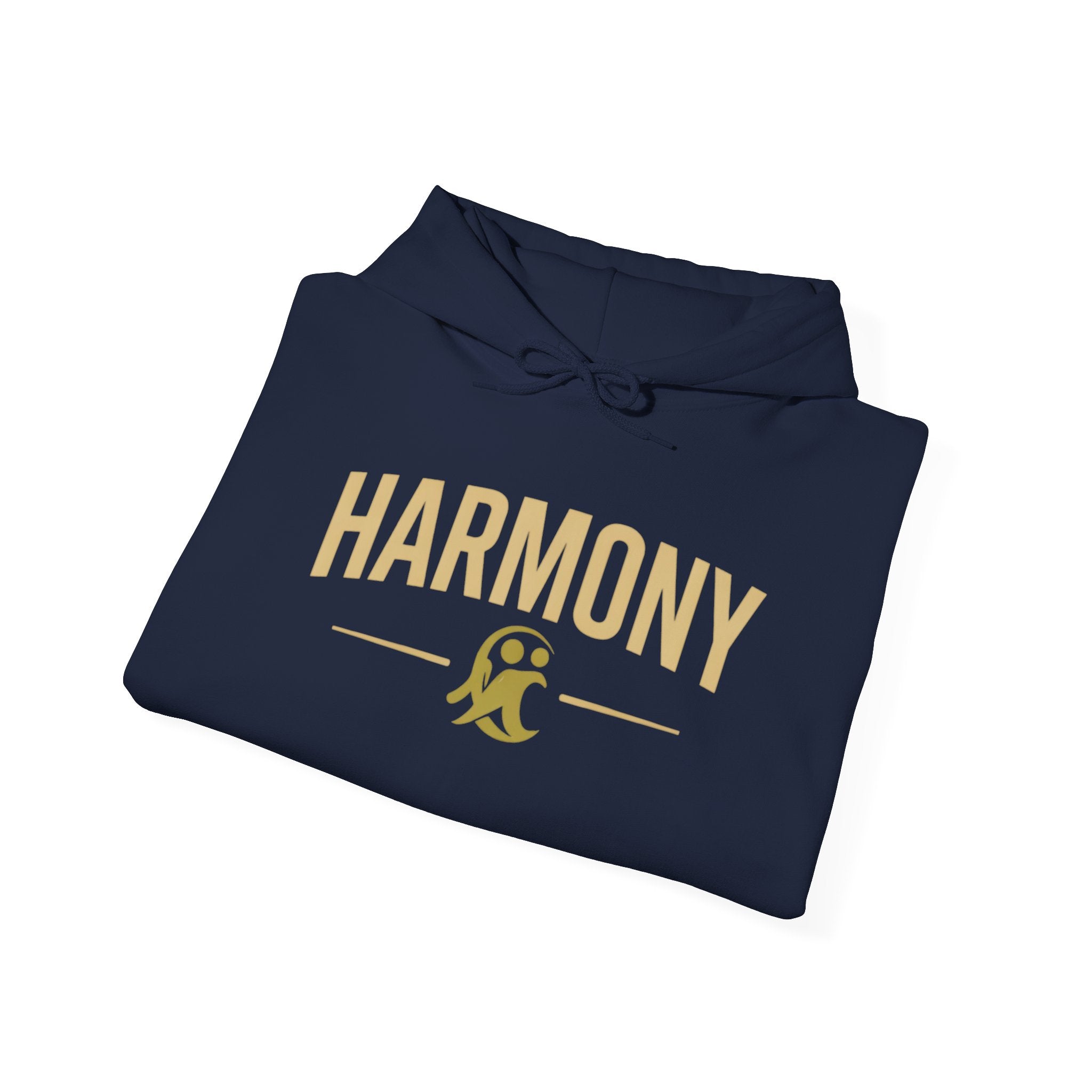Copy of Harmony Script Hoodie — Minimalist White Pullover with Green 'Harmony' Script