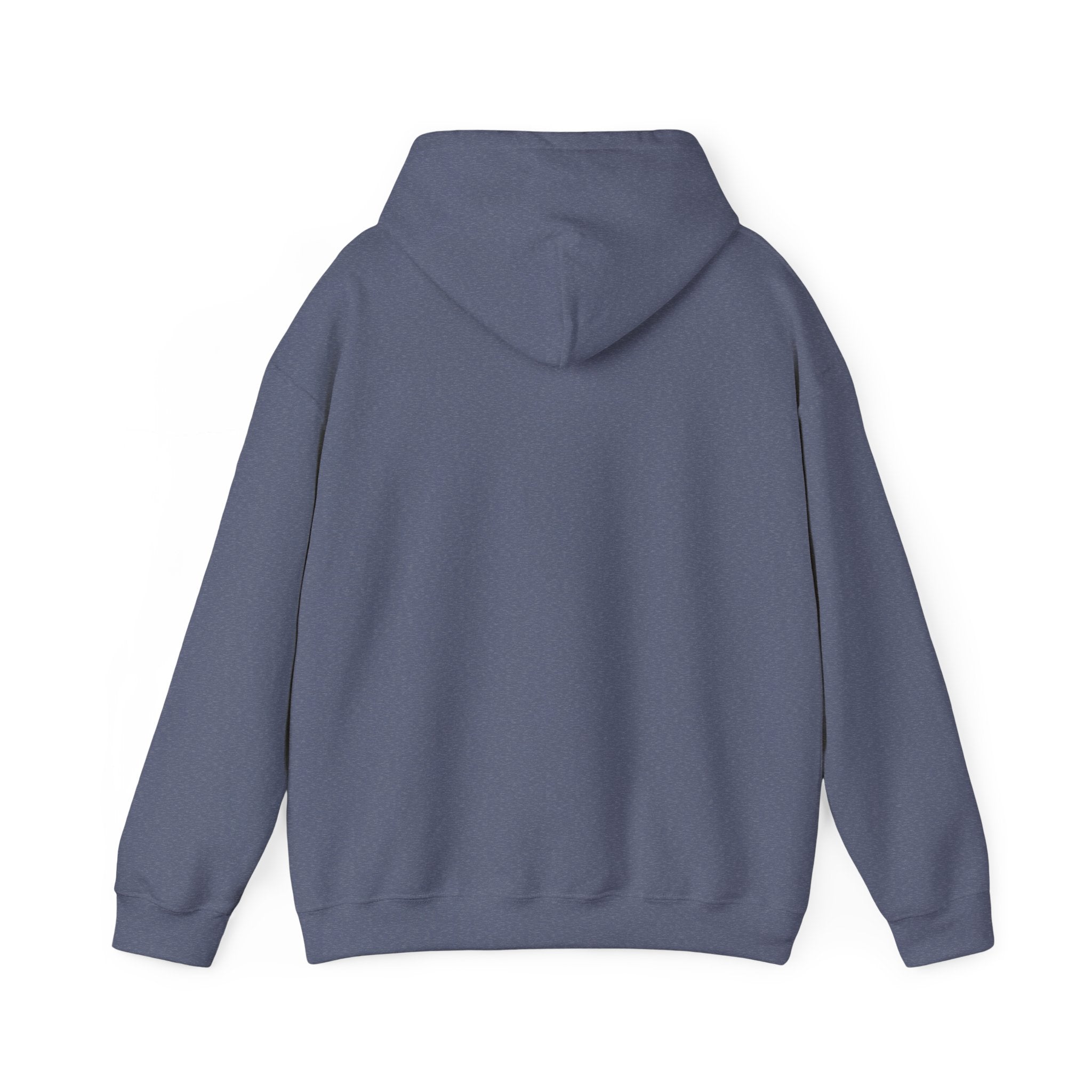 Harmony Script Hoodie — Minimalist White Pullover with Green 'Harmony' Script