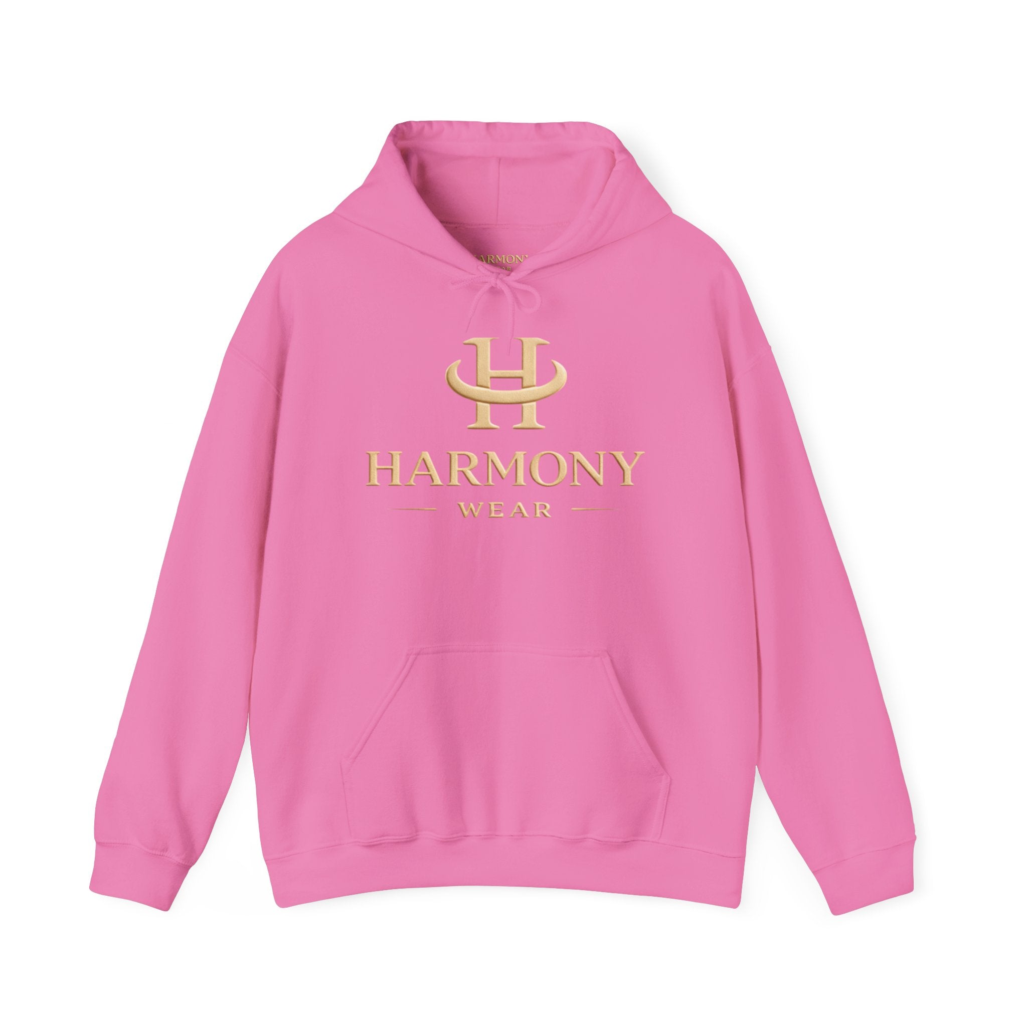 Copy of Harmony Script Hoodie — Minimalist White Pullover with Green 'Harmony' Script