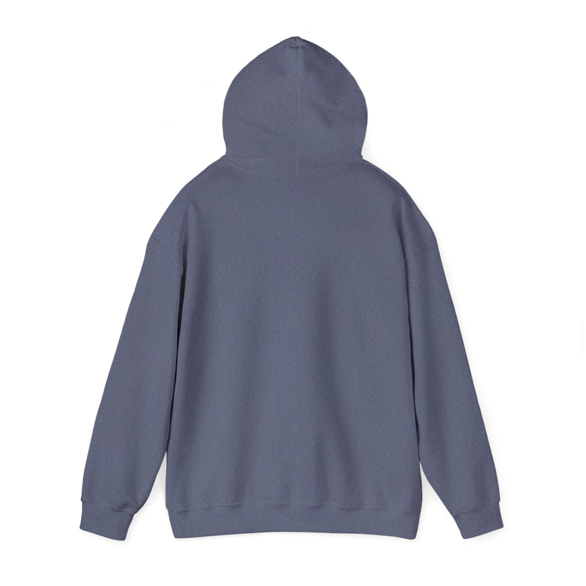 Harmony Script Hoodie — Minimalist White Pullover with Green 'Harmony' Script