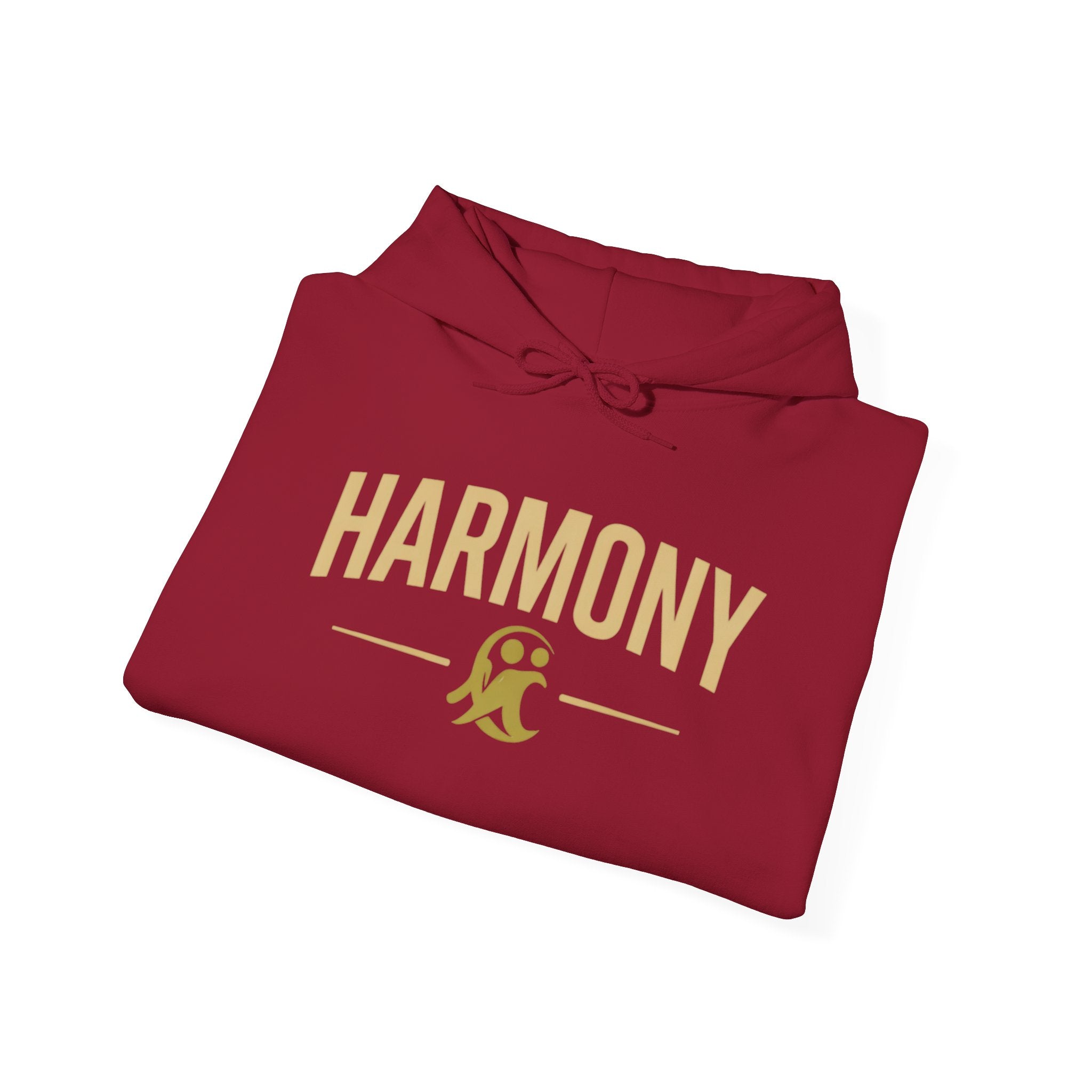 Copy of Harmony Script Hoodie — Minimalist White Pullover with Green 'Harmony' Script